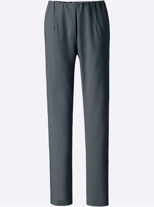 Pantalon habillé avec ceinture élastique et ajustement extensible - Taille courte - Moda Vilona - Kiabi