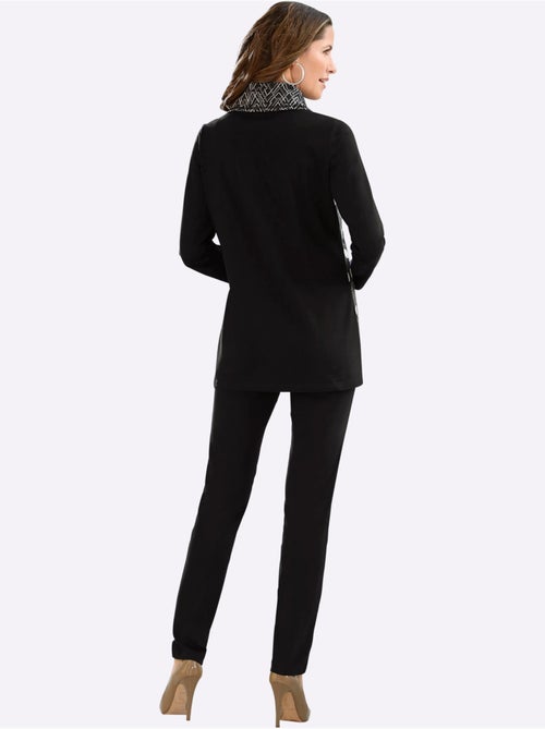Pantalon habillé extensible à ceinture élastique intérieure - Taille standard - Moda Vilona - Kiabi