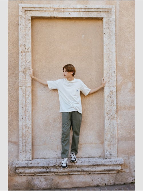 Pantalon HAWBO droite 'Le Temps Des Cerises' - Kiabi