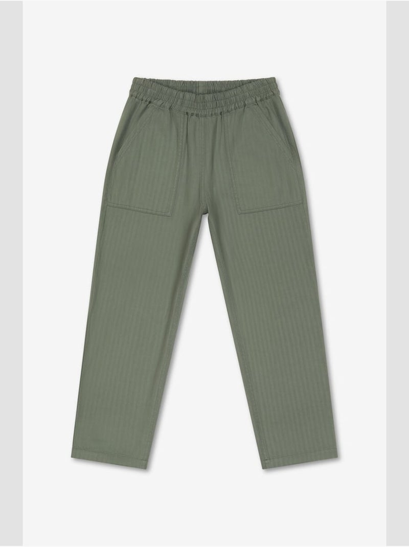 Pantalon HAWBO droite 'Le Temps Des Cerises' Kaki - Kiabi