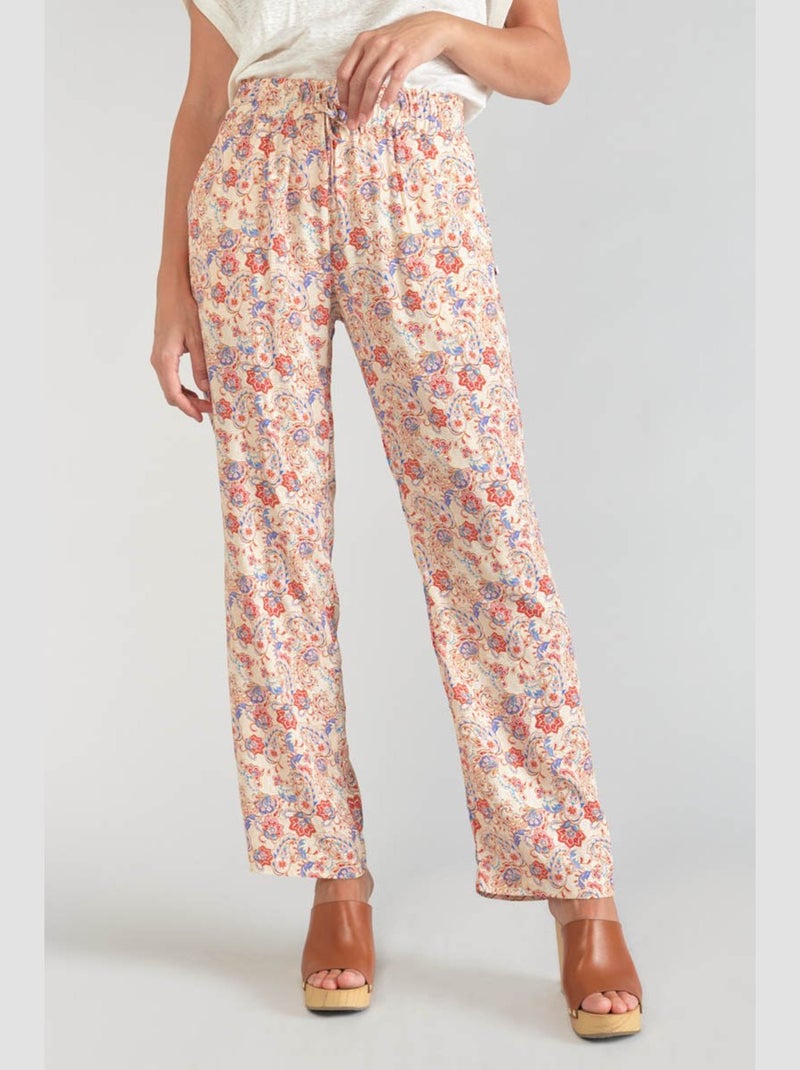 Pantalon HENEL carotte 'Le Temps Des Cerises' Rose - Kiabi