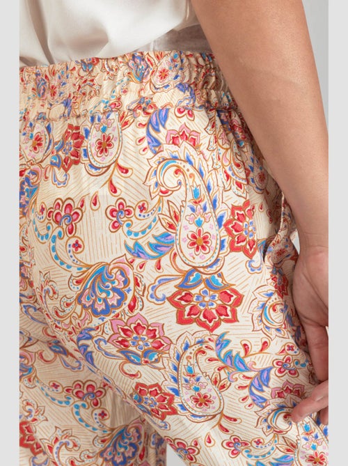 Pantalon HENEL carotte 'Le Temps Des Cerises' - Kiabi