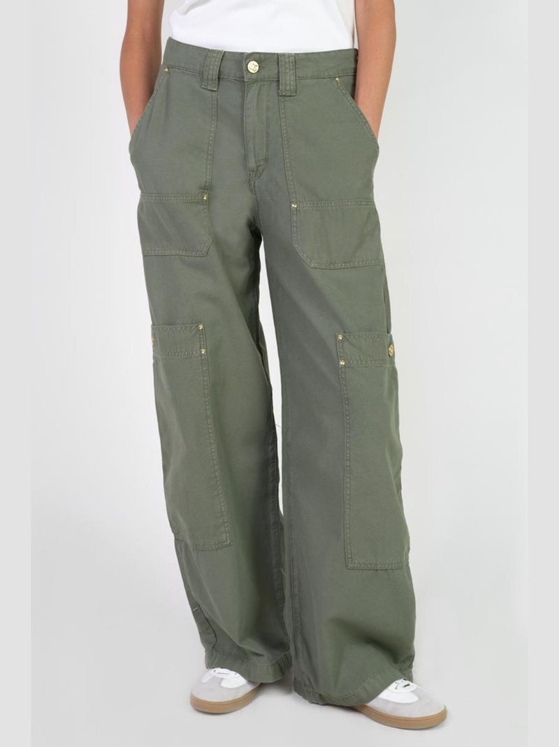 Pantalon HOLLY loose, large 'Le Temps Des Cerises' Kaki - Kiabi