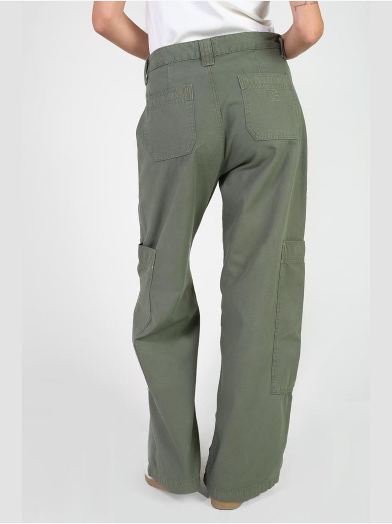 Pantalon HOLLY loose, large 'Le Temps Des Cerises' Kaki - Kiabi