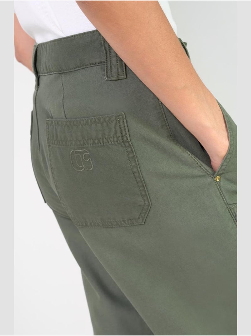 Pantalon HOLLY loose, large 'Le Temps Des Cerises' Kaki - Kiabi