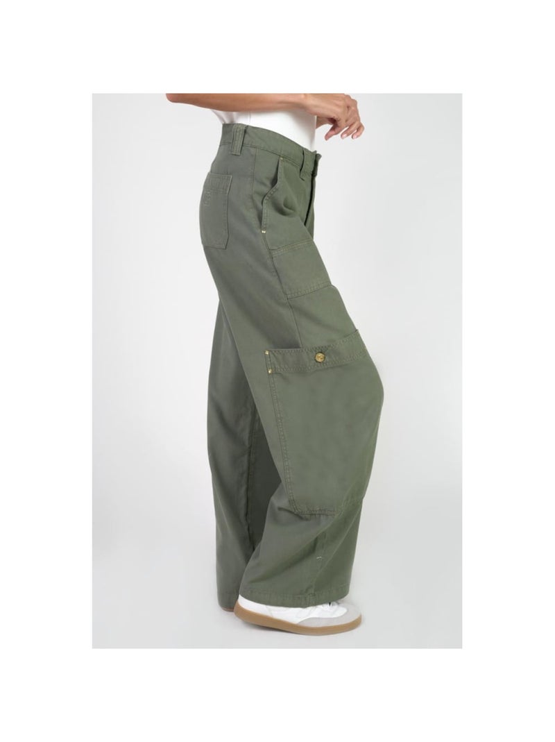 Pantalon HOLLY loose, large 'Le Temps Des Cerises' Kaki - Kiabi