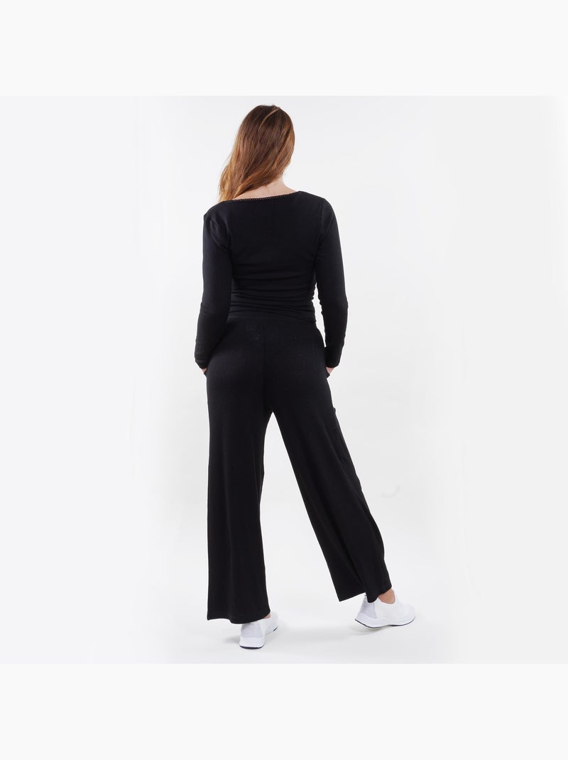 Pantalon homewear femme Noir - Kiabi