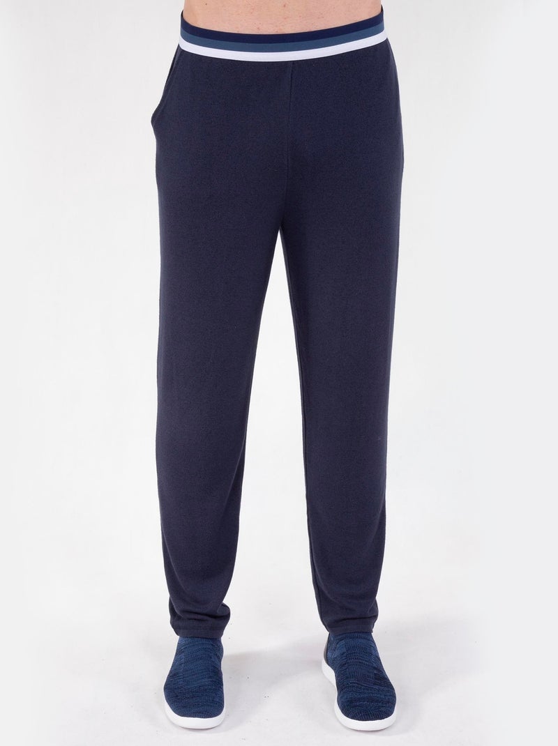 Pantalon homewear ultra doux et ultra confort Bleu marine - Kiabi