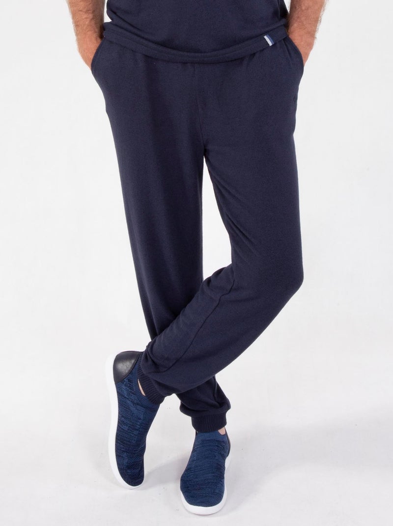Pantalon homewear ultra doux et ultra confort Bleu marine - Kiabi