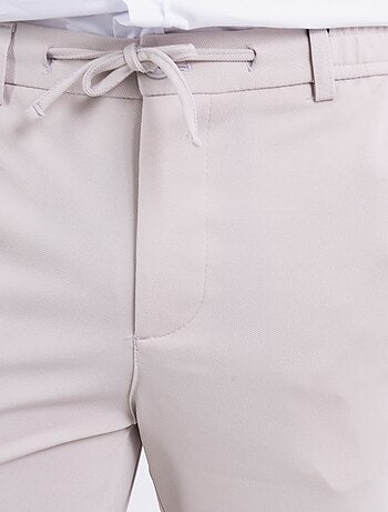 Pantalon homme habillé avec cordon de serrage