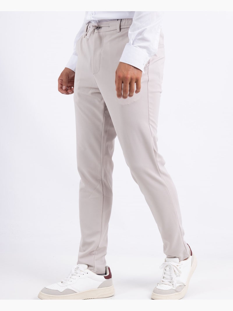 Pantalon homme habillé avec cordon de serrage Bleu marine - Kiabi