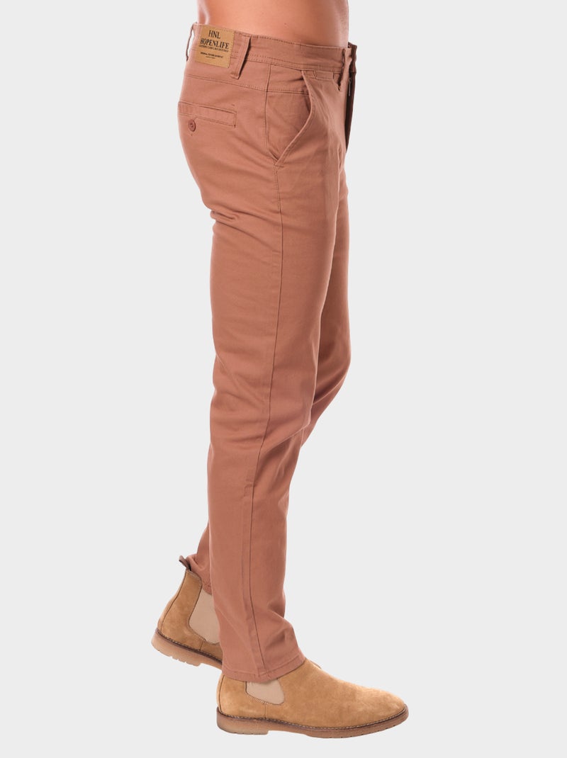 Pantalon homme uni Camel - Kiabi