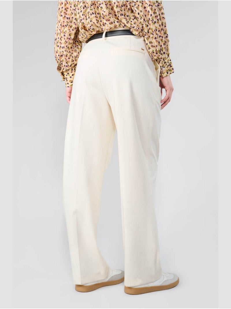 Pantalon igor loose, large 'le temps des cerises' Blanc - Kiabi