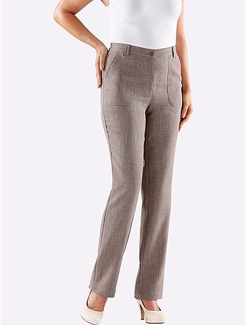 Pantalon Imitation Lin - Taille Courte - Witt