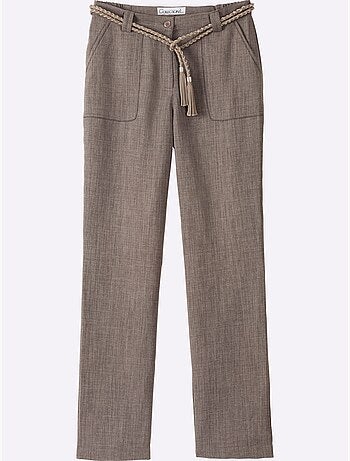 Pantalon Imitation Lin - Taille Courte - Witt