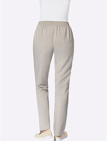 Pantalon Imitation Lin - Taille Standard - Moda Vilona