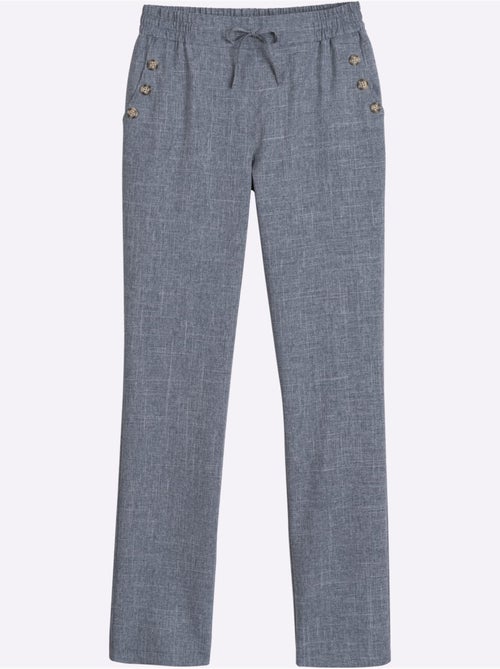 Pantalon Imitation Lin - Taille Standard - Moda Vilona - Kiabi