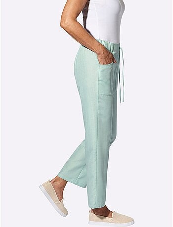 Pantalon Imitation Lin - Taille Standard - Moda Vilona