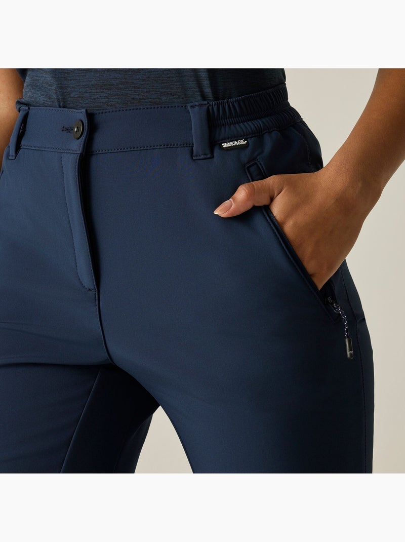 Pantalon imperméable et uni à taille semi-élastiquée geo - regatta Bleu marine - Kiabi