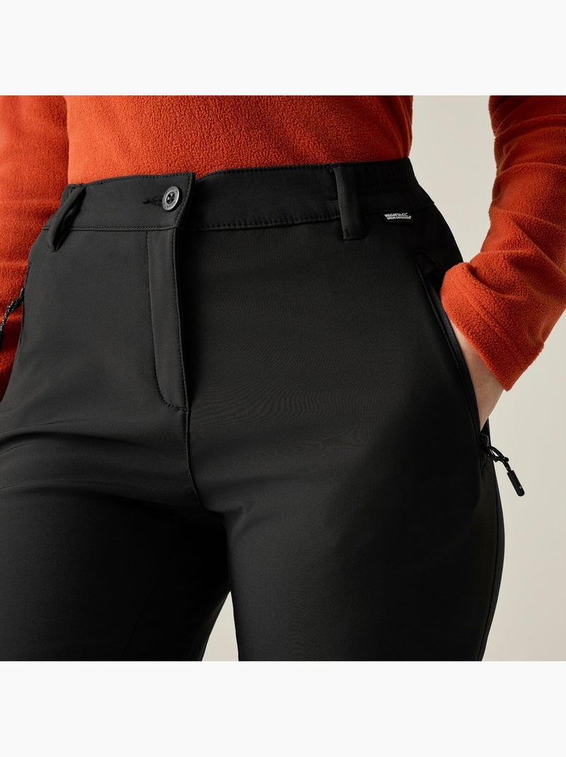 Pantalon imperméable et uni à taille semi-élastiquée geo - regatta Noir - Kiabi