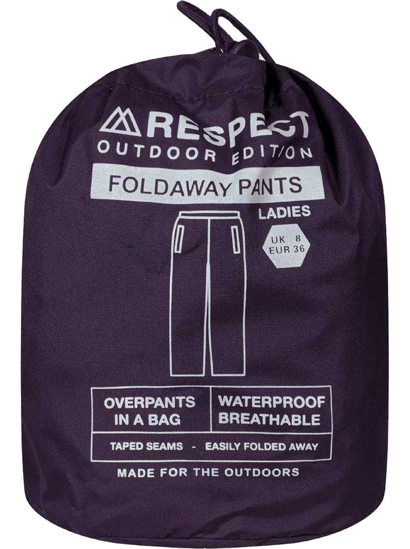 Pantalon imperméable motif/style pliable - respect Violet - Kiabi