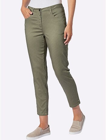 Pantalon imprimé à la coupe classique et aux détails raffinés - Taille standard - Witt