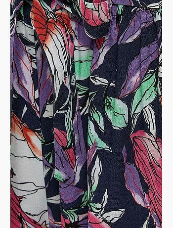 Pantalon imprimé à taille élastique et jambes larges hiccup