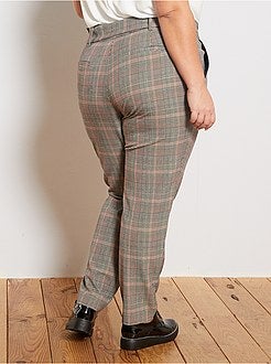 Pantalon imprimé avec ceinture - Kiabi