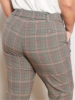 Pantalon imprimé avec ceinture - Kiabi