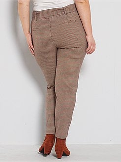 Pantalon imprimé avec ceinture - Kiabi