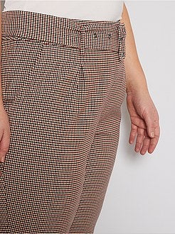 Pantalon imprimé avec ceinture - Kiabi