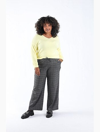 Pantalon imprimé carreaux