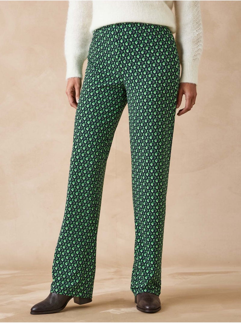 Pantalon imprimé coupe large - daxon Bleu Vert - Kiabi