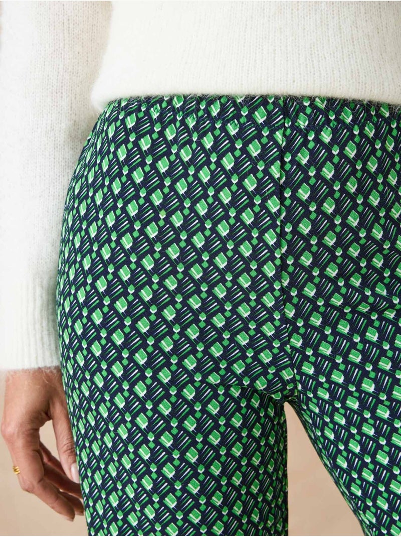 Pantalon imprimé coupe large - daxon Bleu Vert - Kiabi