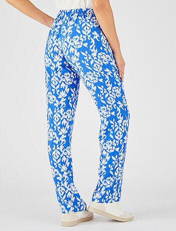 Pantalon imprimé ethnique pure viscose - Damart