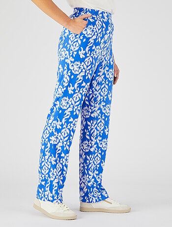 Pantalon imprimé ethnique pure viscose - Damart