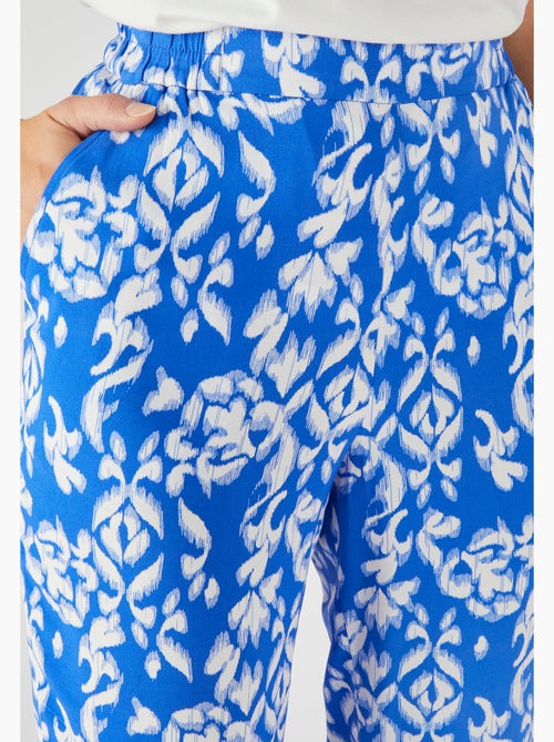 Pantalon imprimé ethnique pure viscose - Damart - Kiabi