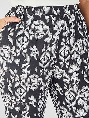 Pantalon imprimé ethnique pure viscose - Damart