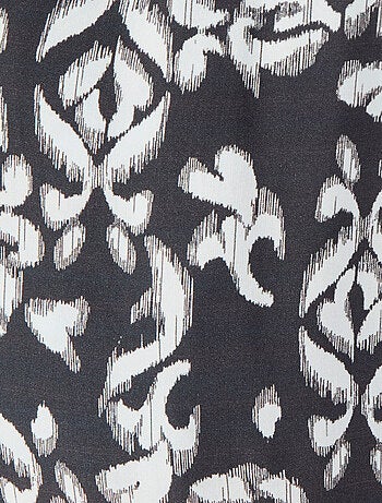 Pantalon imprimé ethnique pure viscose - Damart