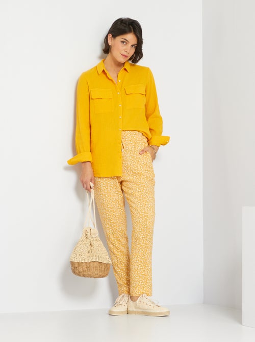 Pantalon imprimé fantaisie - Kiabi