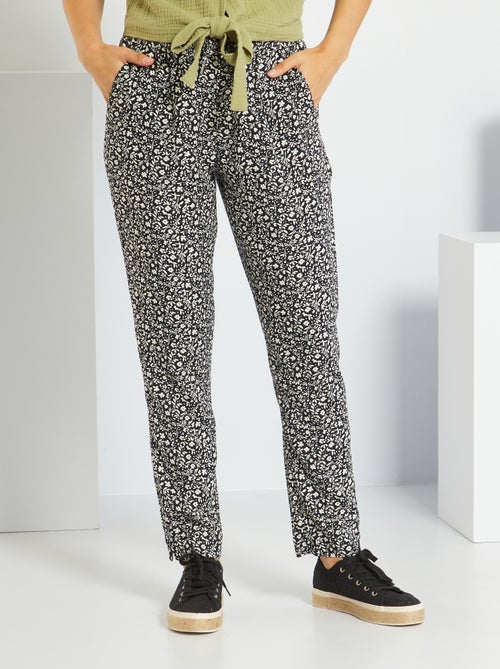 Pantalon imprimé fantaisie - Kiabi