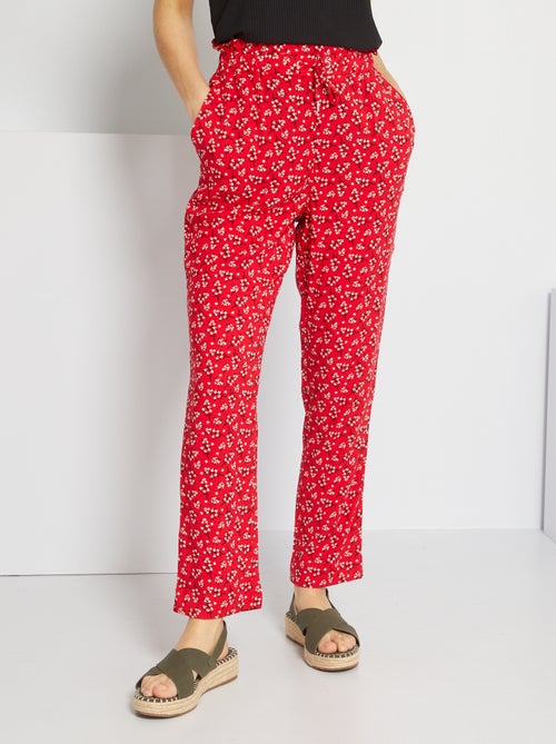 Pantalon imprimé fantaisie - Kiabi