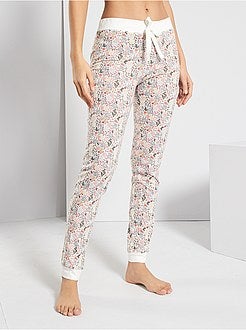 Pantalon imprimé fleuri - Kiabi