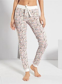 Pantalon imprimé fleuri - Kiabi