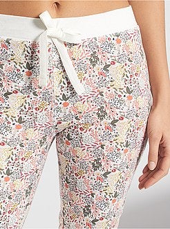 Pantalon imprimé fleuri - Kiabi