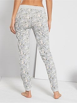 Pantalon imprimé fleuri - Kiabi