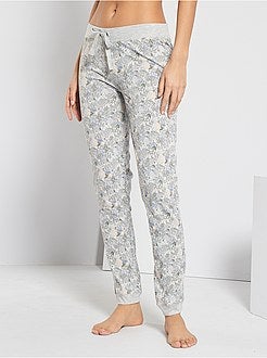 Pantalon imprimé fleuri - Kiabi