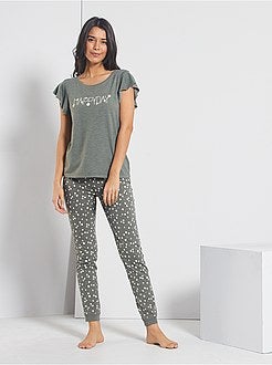 Pantalon imprimé fleuri - Kiabi