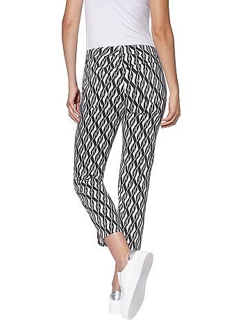 Pantalon Imprimé Forme Courte Tendance - Taille Standard - helline