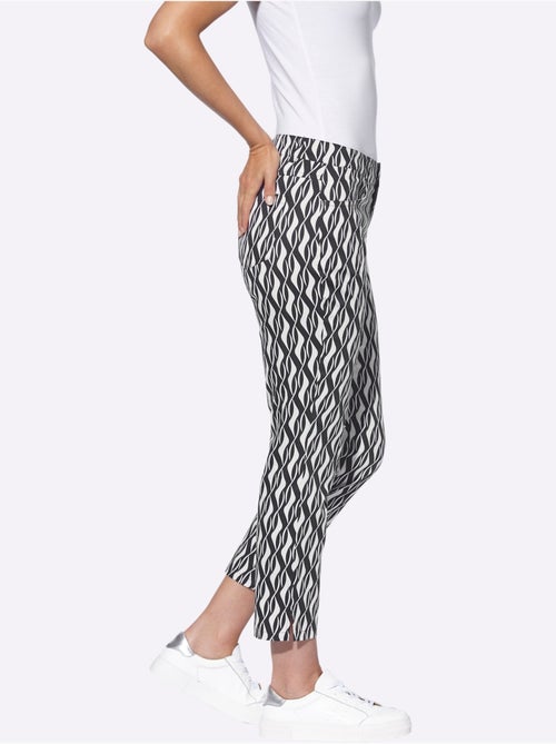 Pantalon Imprimé Forme Courte Tendance - Taille Standard - helline - Kiabi